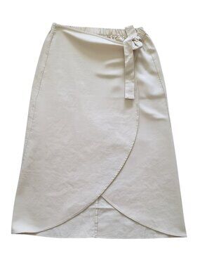 Northern Reflections Linen Blend Wrap Skirt